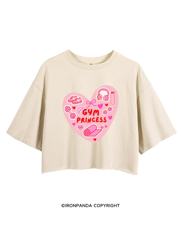 Pink Gym Princess CROP TOPS