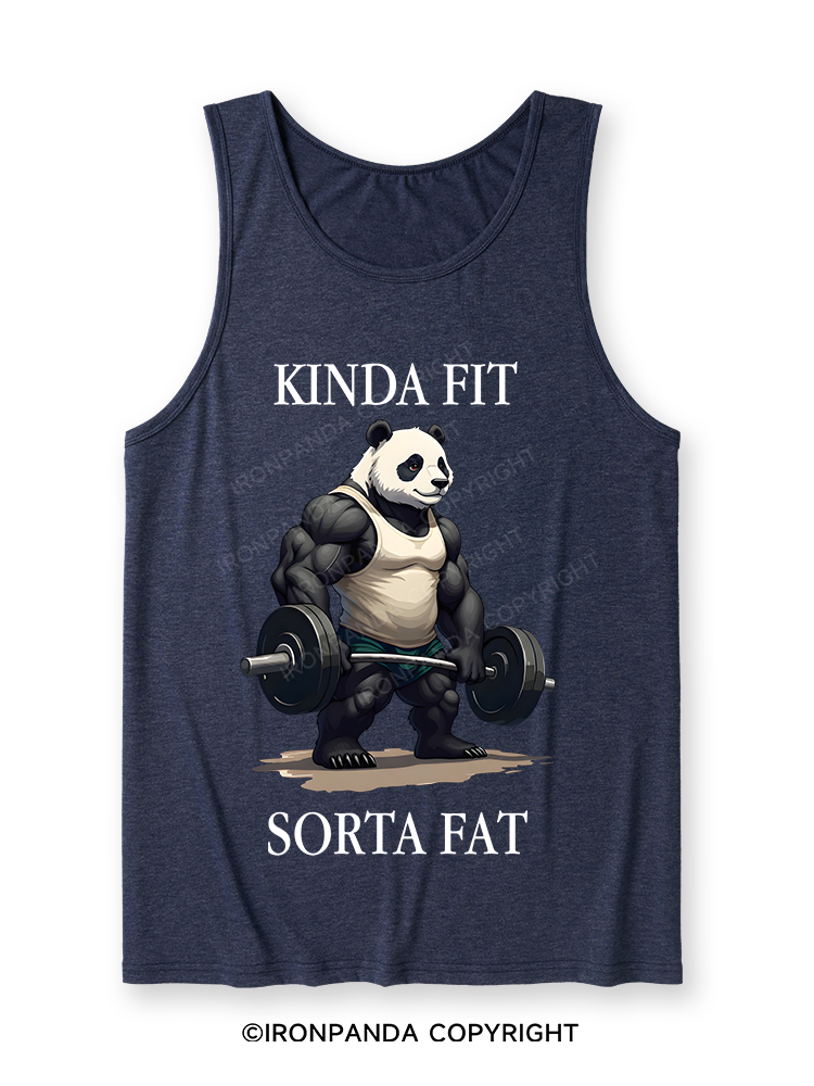 Kinda Fit Sorta Fat Washed Gym Ultra Soft Heather Tank