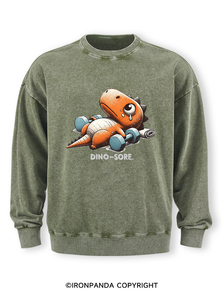 Dino-Sore After Workout Washed Sweatshirt