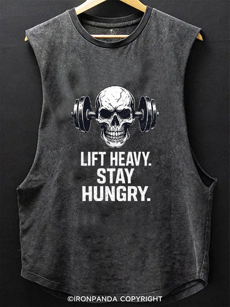 Lift Heavy Stay Hungry Scoop Bottom Cotton Tank
