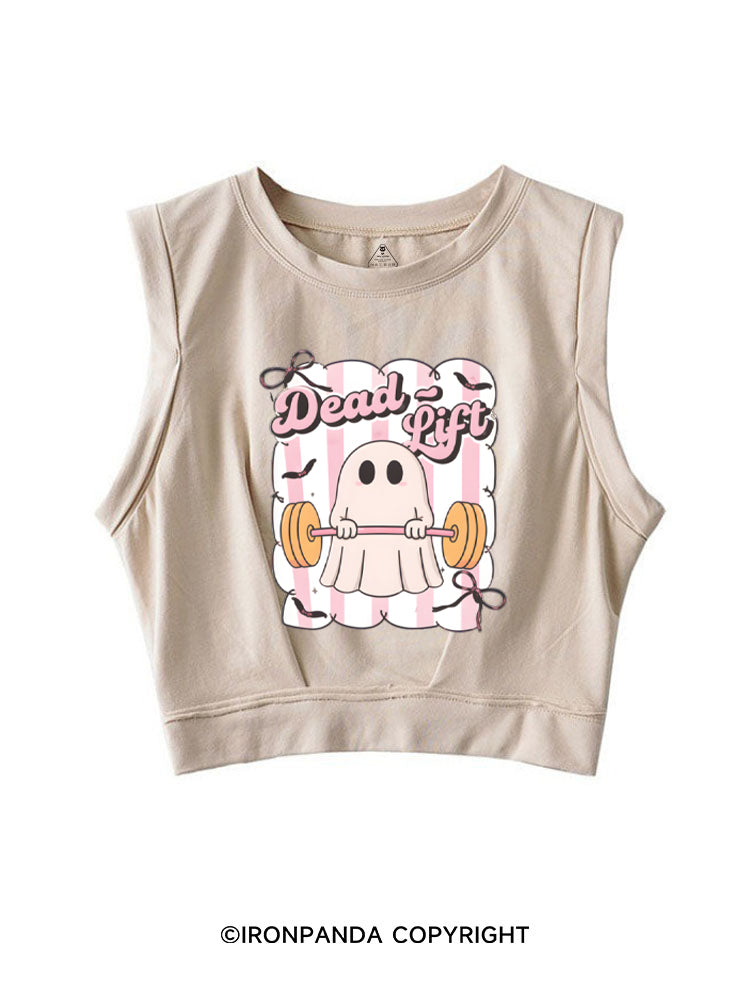 Cute Ghost Lifting SLEEVELESS CROP TOPS