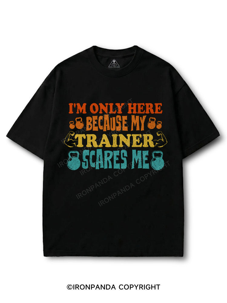 I'M ONLY HERE BECAUSE MY TRAINER SCARES ME COTTON PUMP COVER