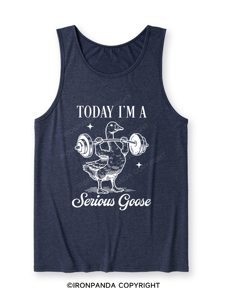 TODAY I'M A Serious Goose Ultra Soft Heather Tank