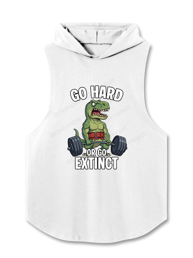 Go Hard or go Extinct Hooded Tank