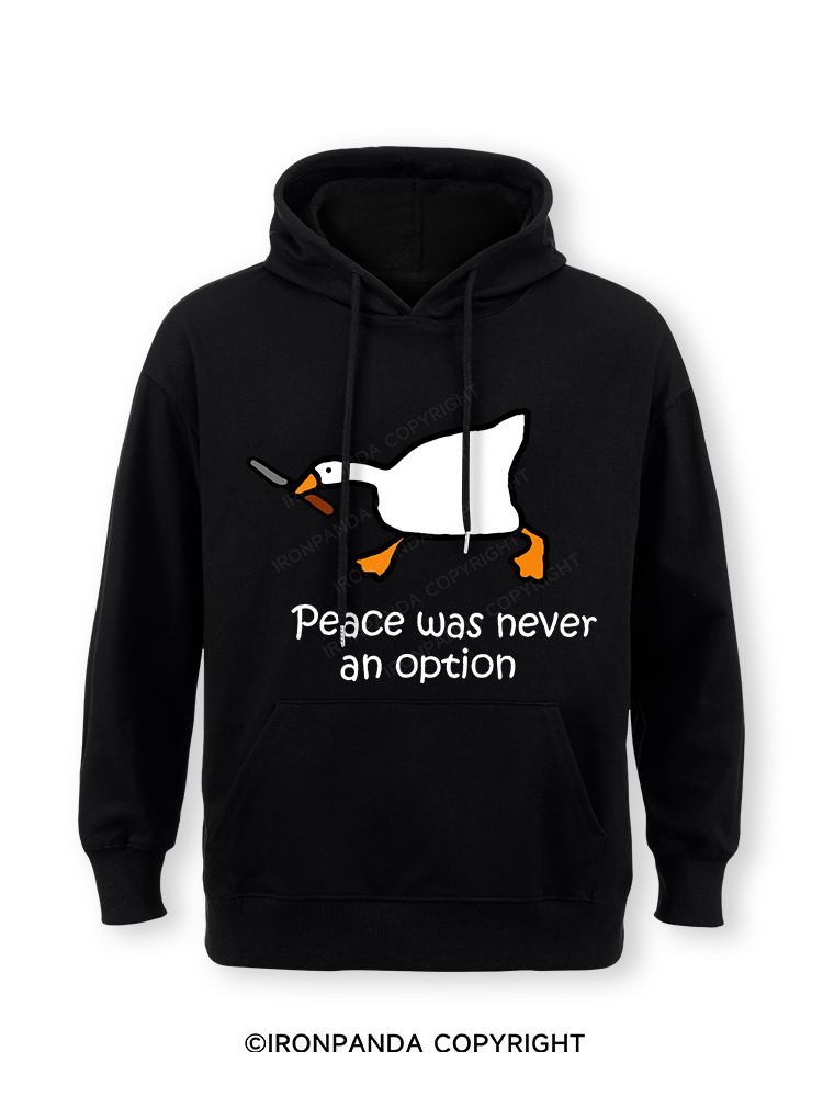 peace was never an option Classic Gym Hoodie