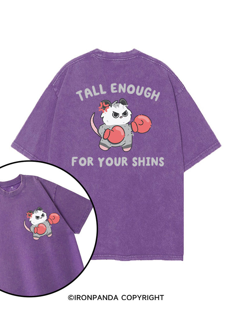 Tall Enough For Your Shins Possum printed Gym Shirt