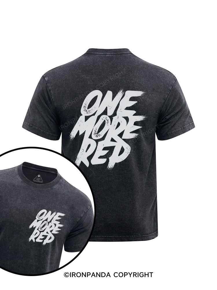One more rep Printed Washed Gym Shirt