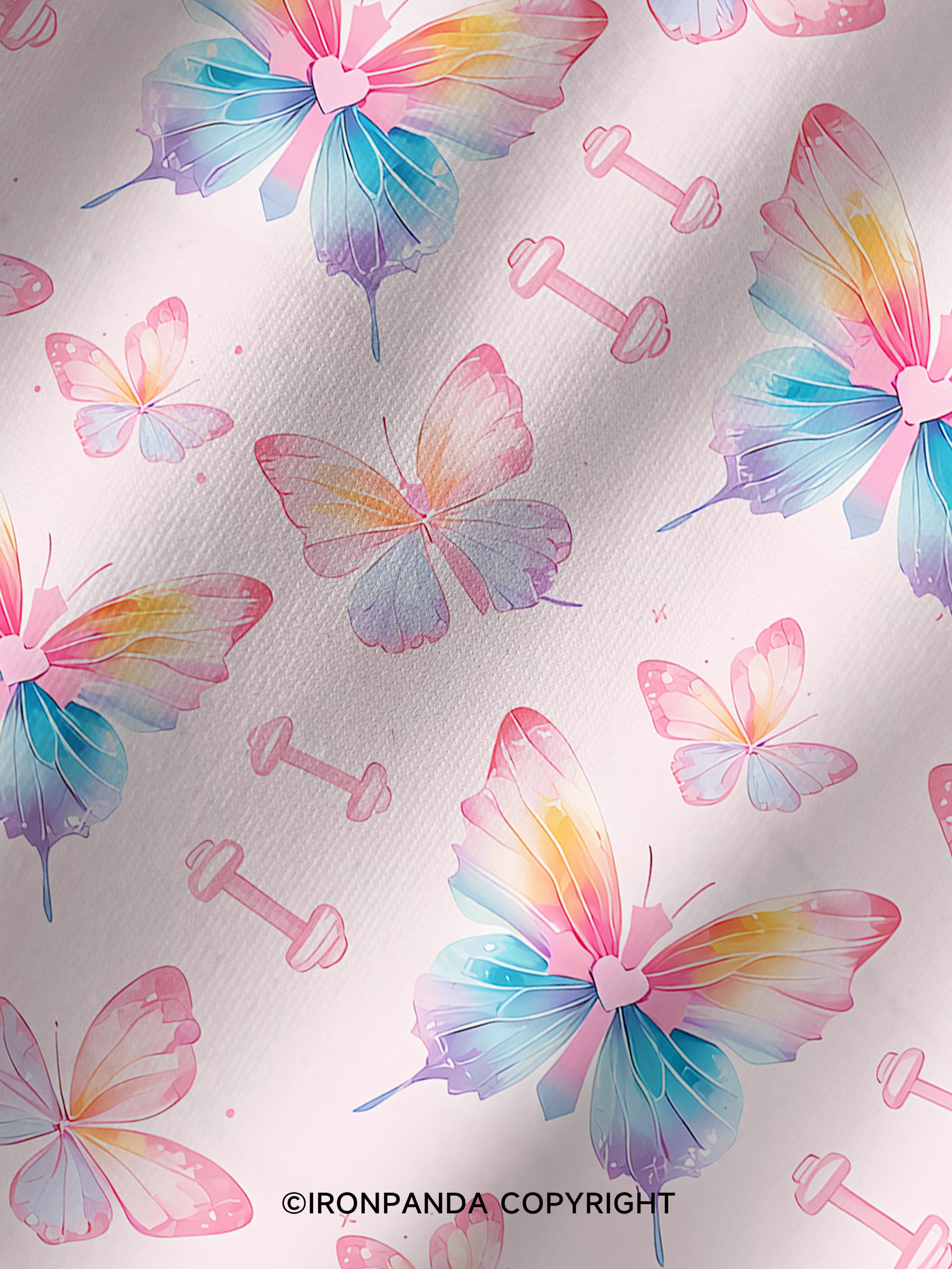 Coquette Butterfly Lifts Printed Yoga Shorts
