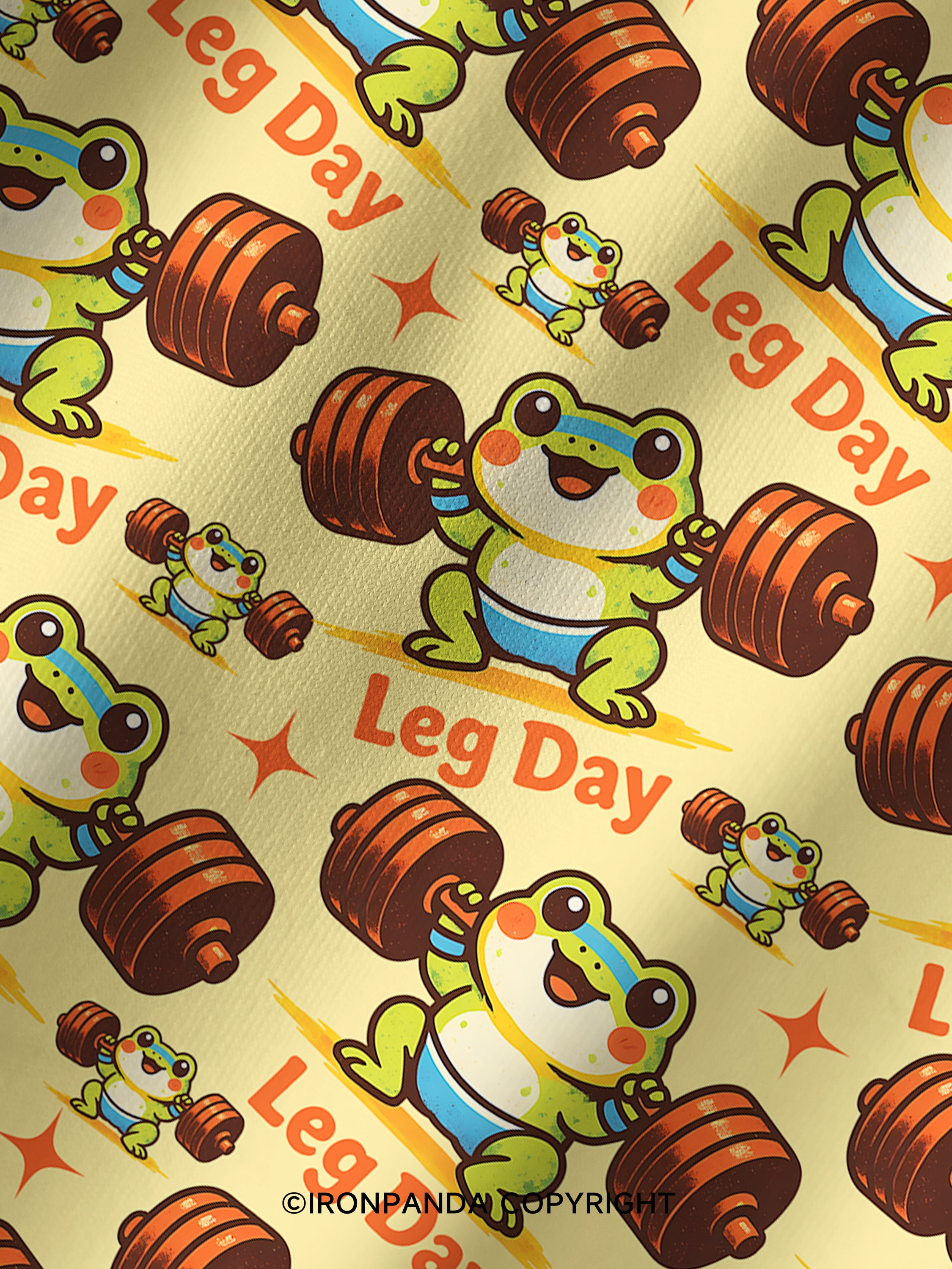 leg day Printed Yoga Shorts