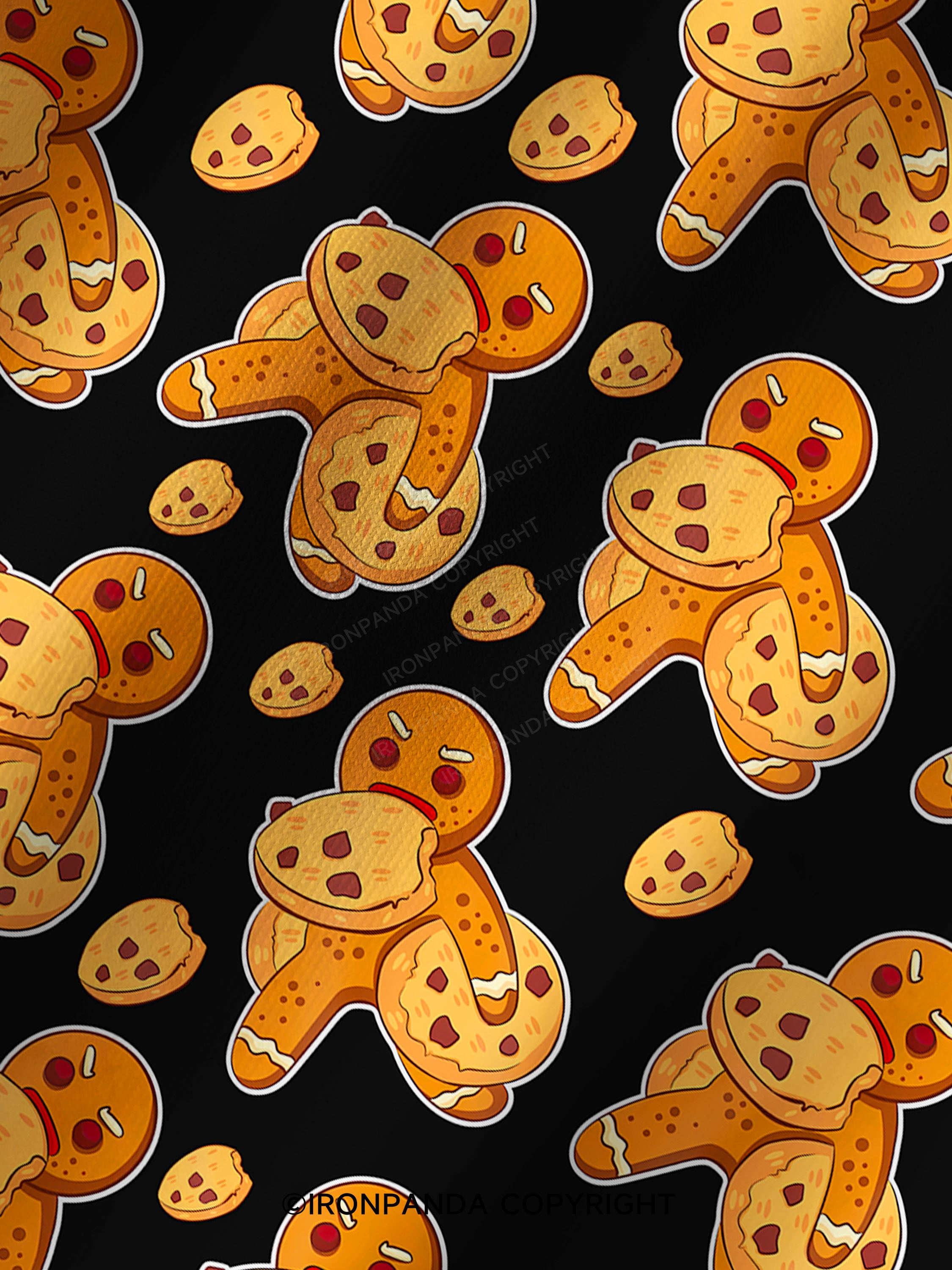 I DID IT ALL FOR THE COOKIES Printed Yoga Shorts
