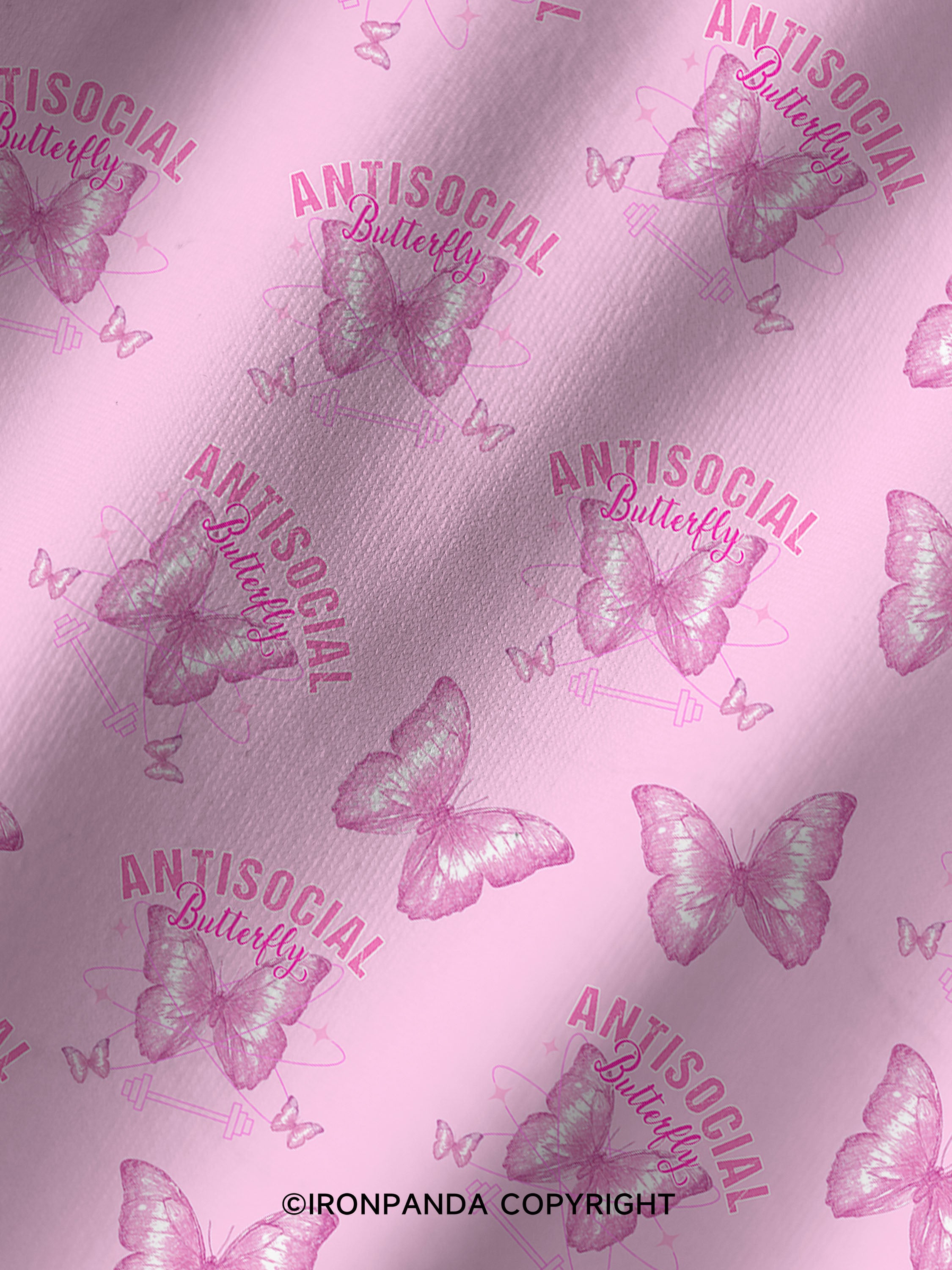 antisocial butterfly Printed Yoga Shorts