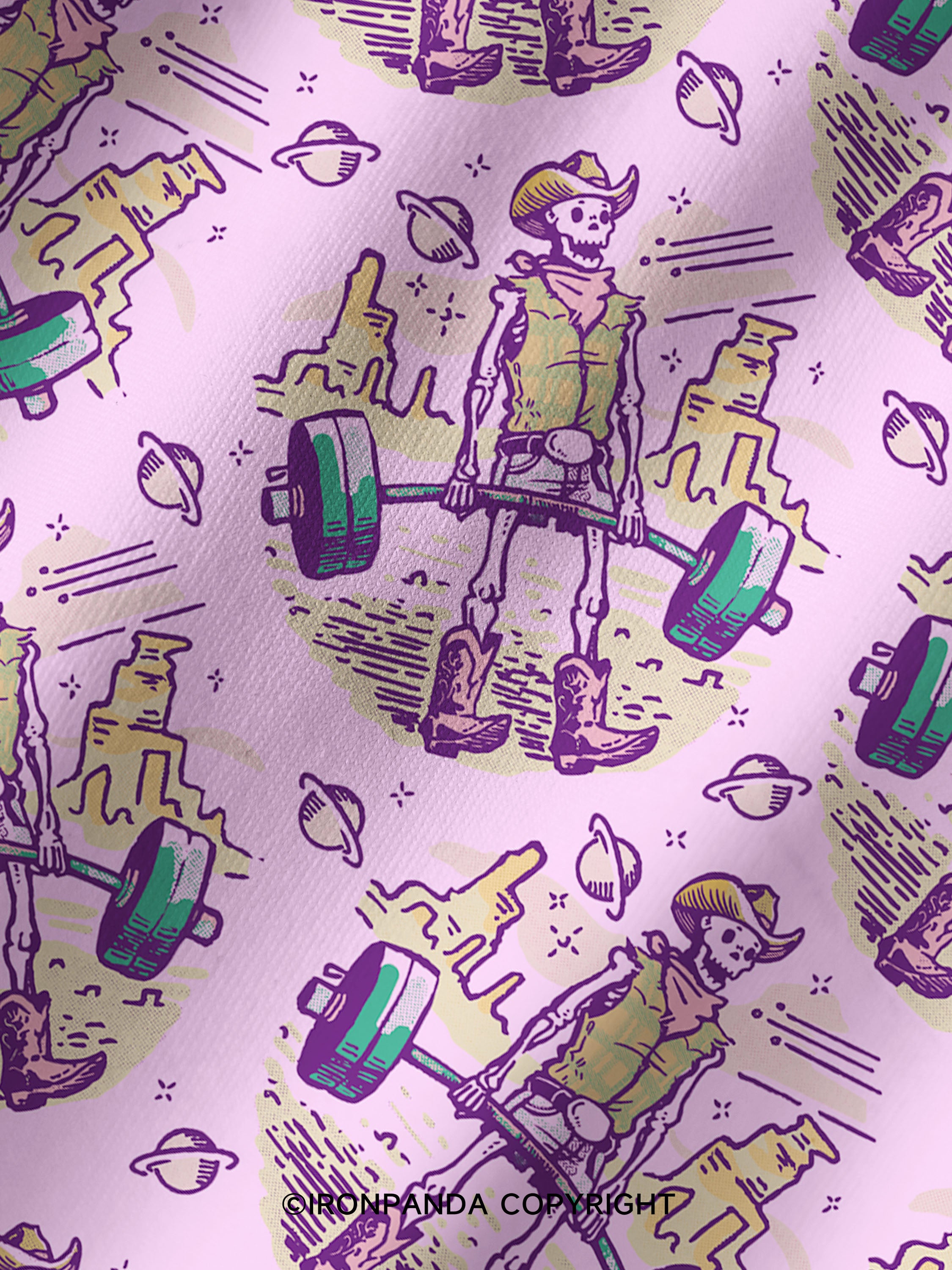 deadlift funny gym Printed Yoga Shorts