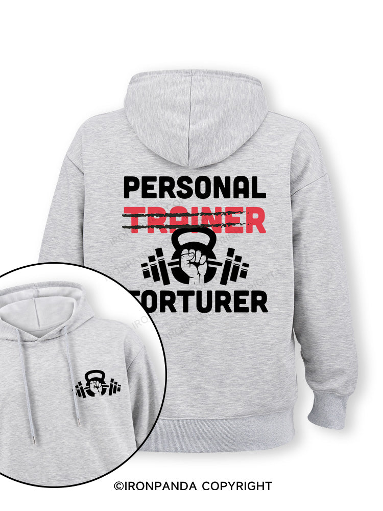 Personal Trainer torturer Double-Sided Printed Classic Gym Hoodie