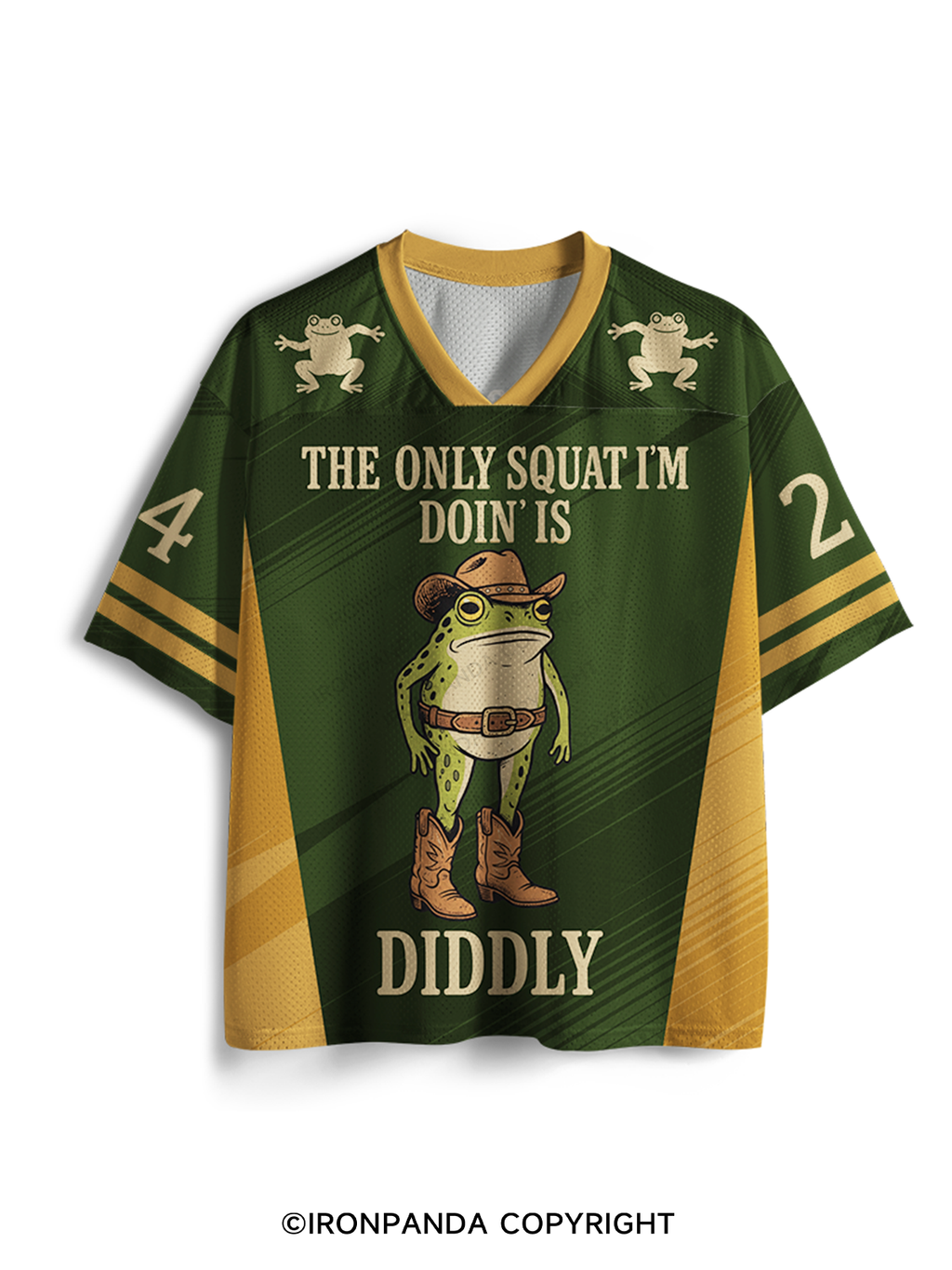 The Only Squat I'm Doin' Is Diddly Mesh Jersey