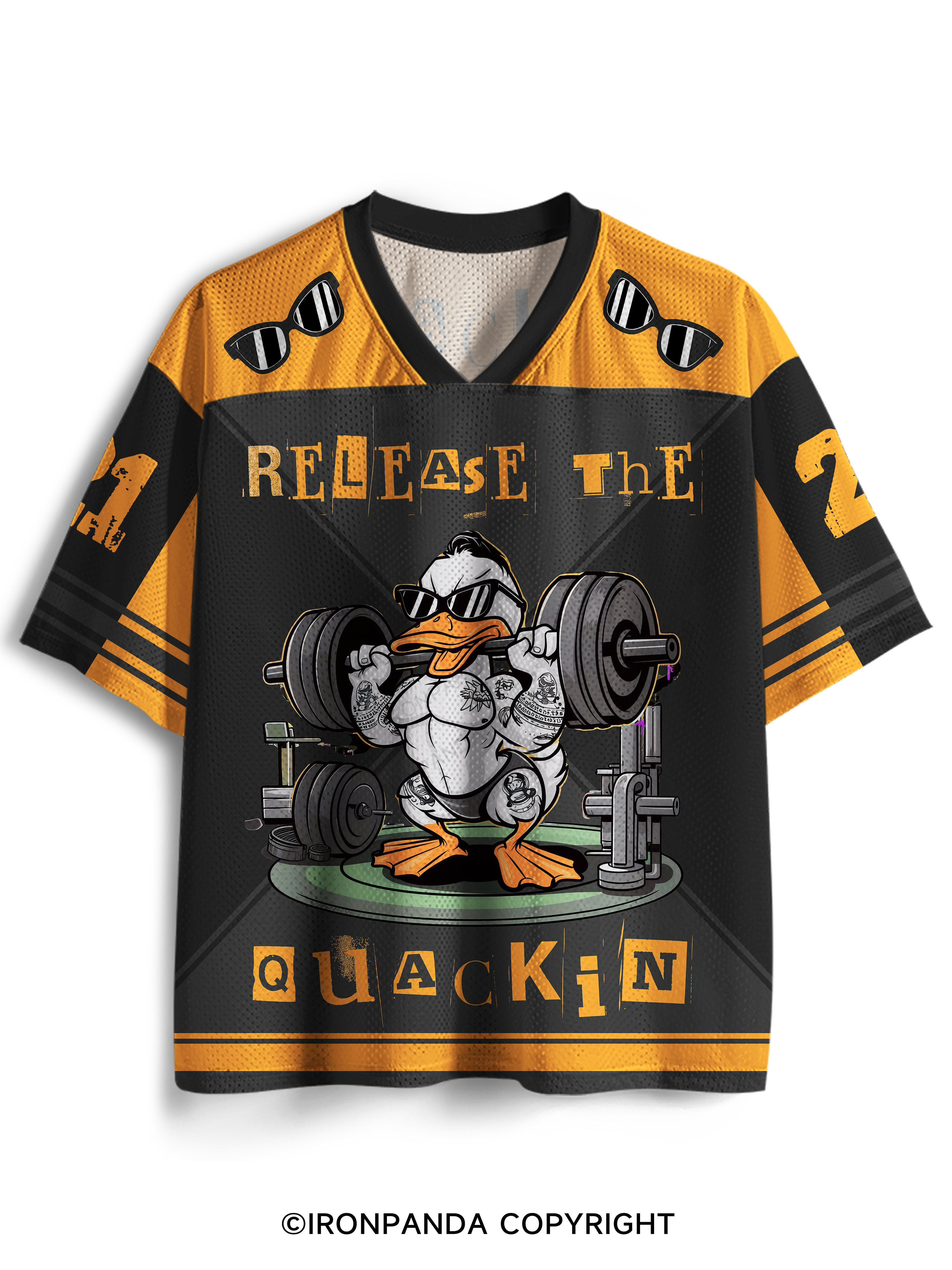 STRONG DUCK RELEASE THE QUACKIN DEADLIFT Mesh Jersey
