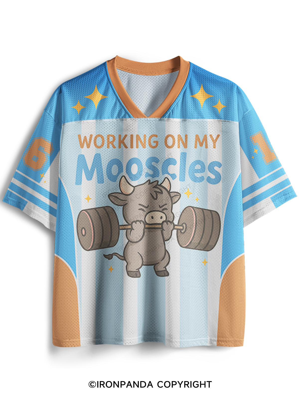 working on my mooscles workout Mesh Jersey