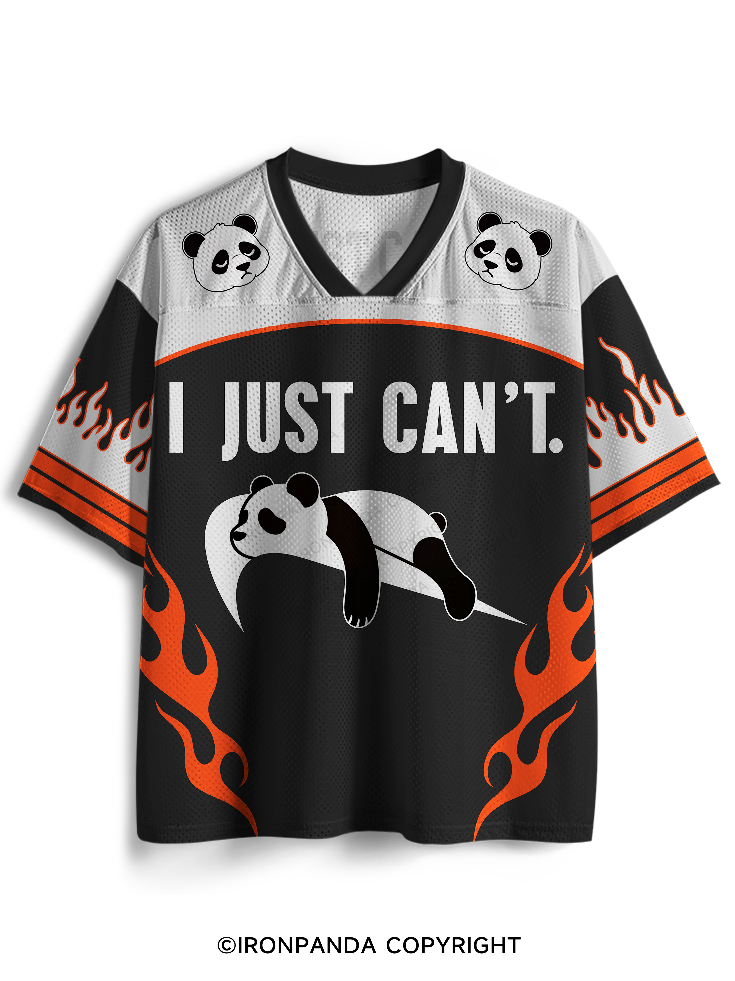 I just can't lazy Funny Mesh Jersey