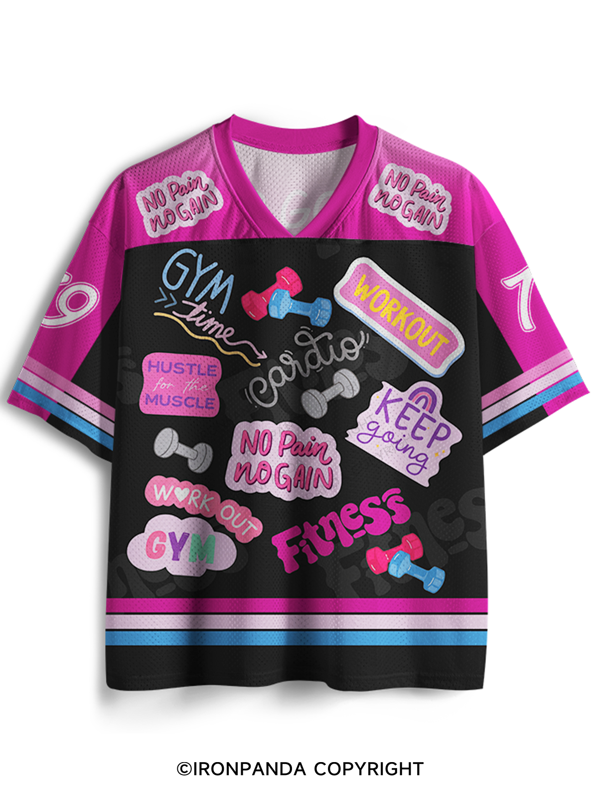 Colorful Fitness Lifestyle Mesh Jersey