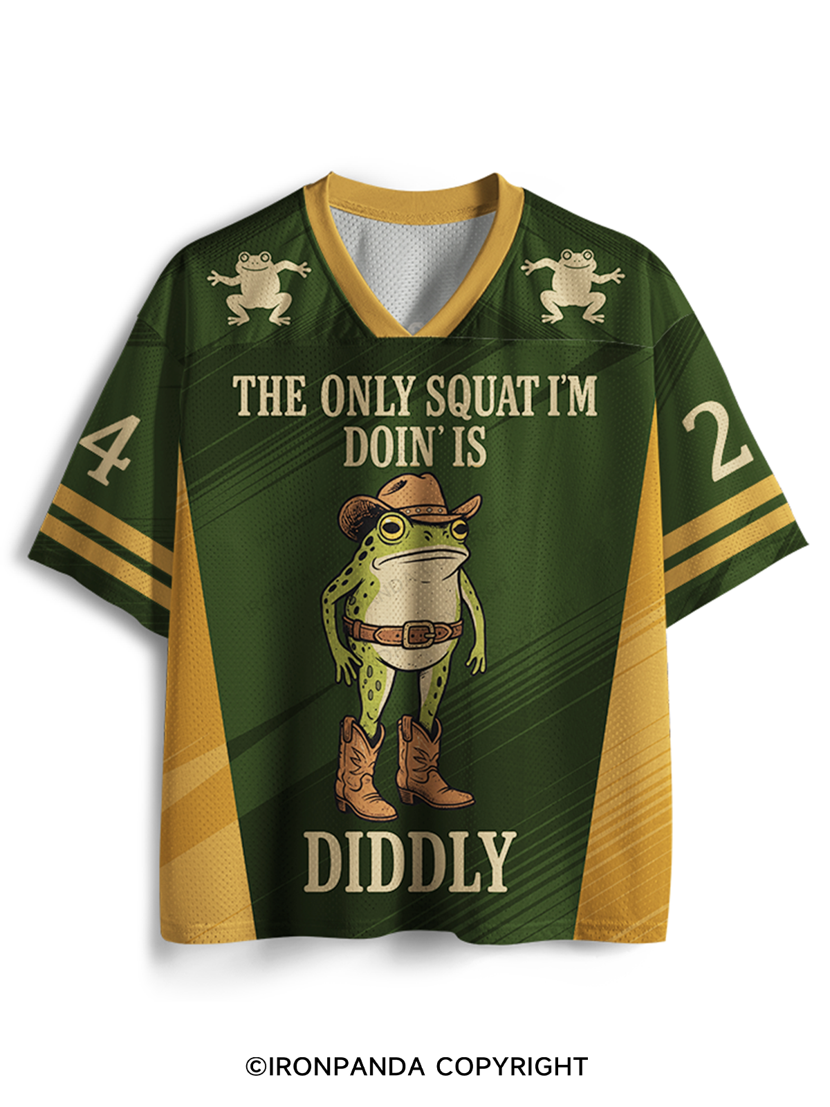 The Only Squat I'm Doin' Is Diddly Mesh Jersey