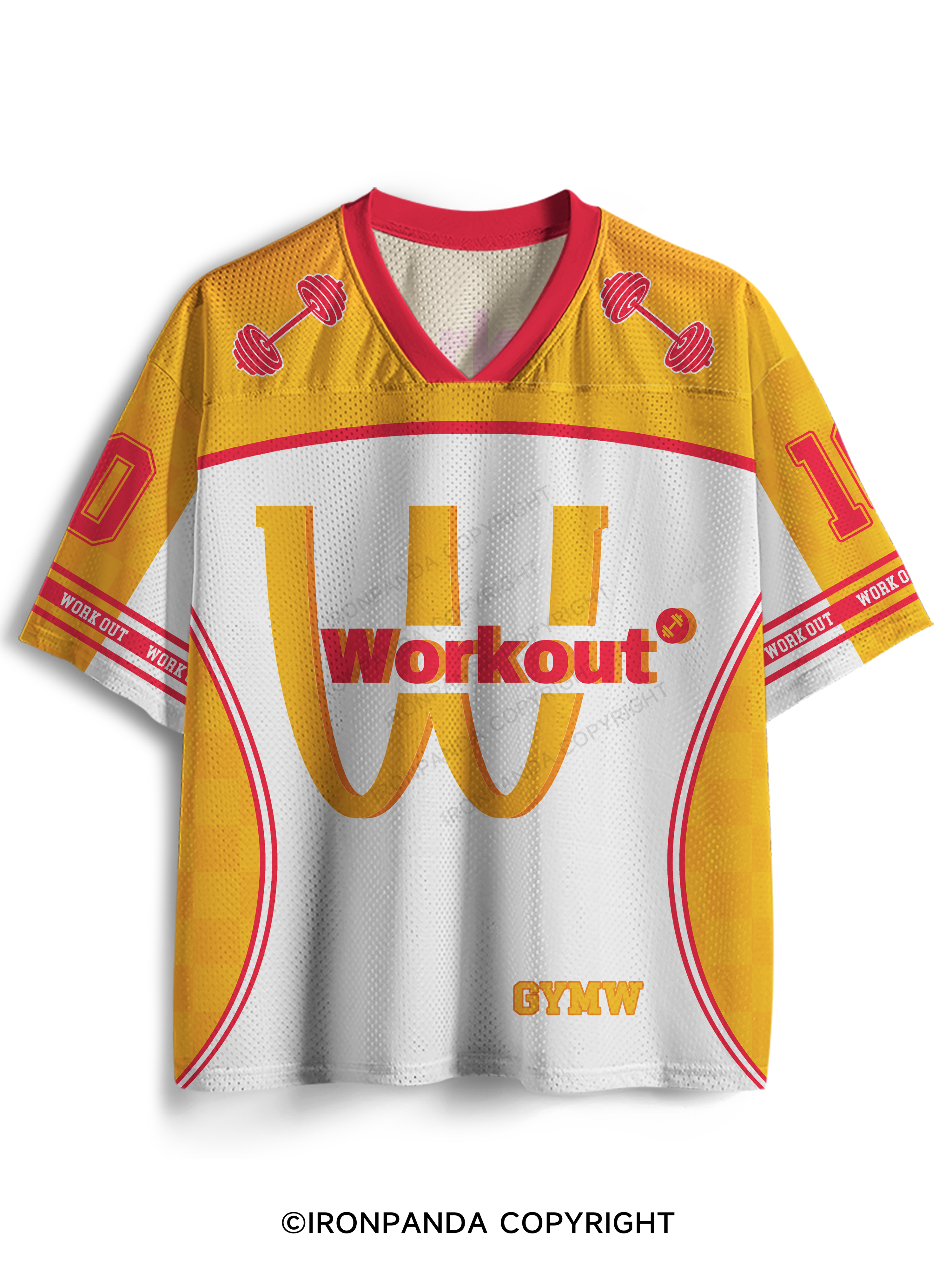 Workout Fitness Mesh Jersey