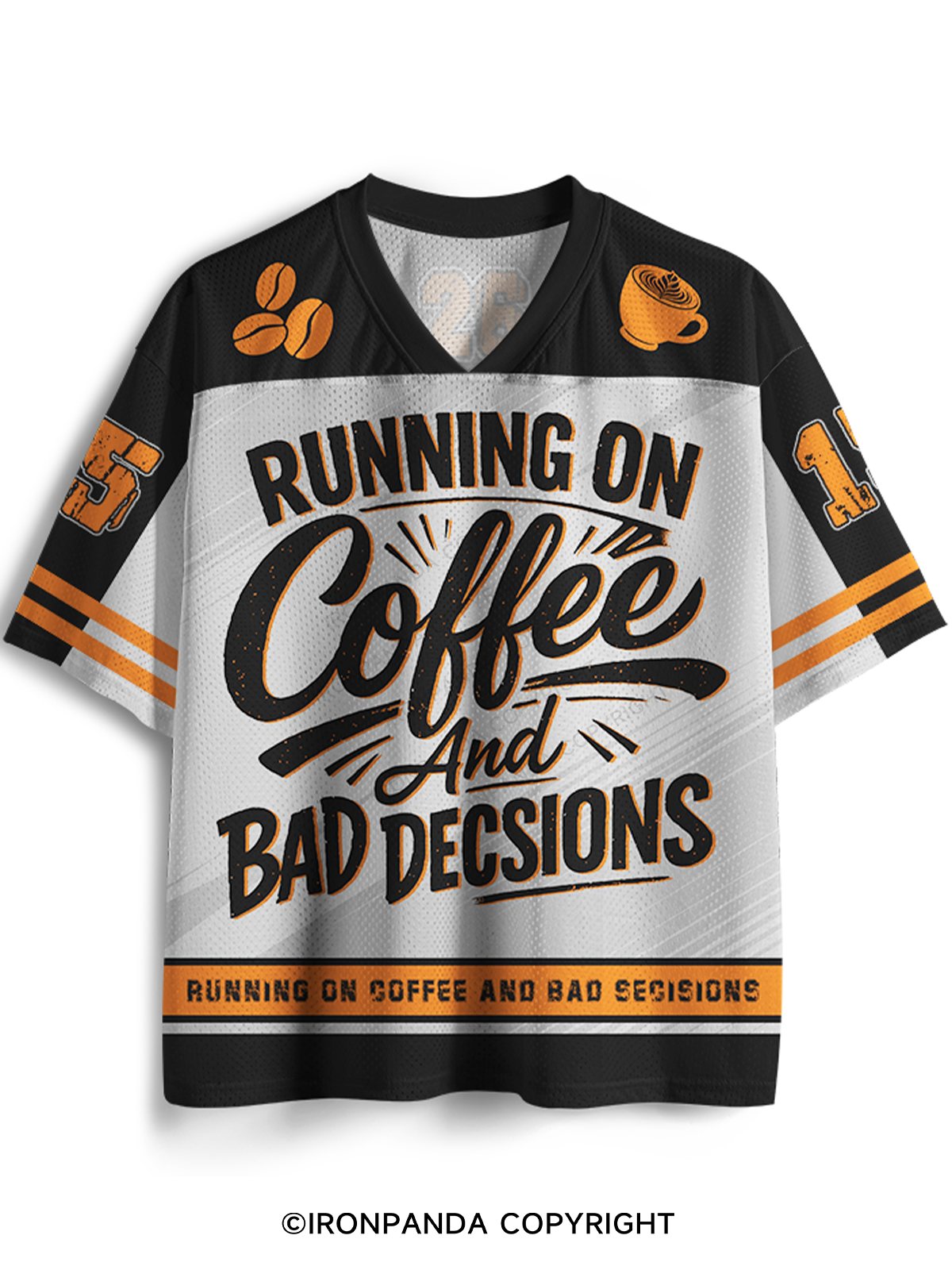 Running On Coffee And Bad Decisions Mesh Jersey