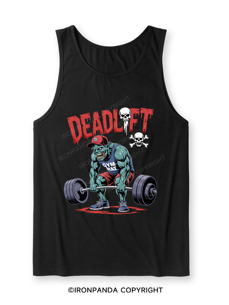 Zombie Funny Deadlift Ultra Soft Heather Tank