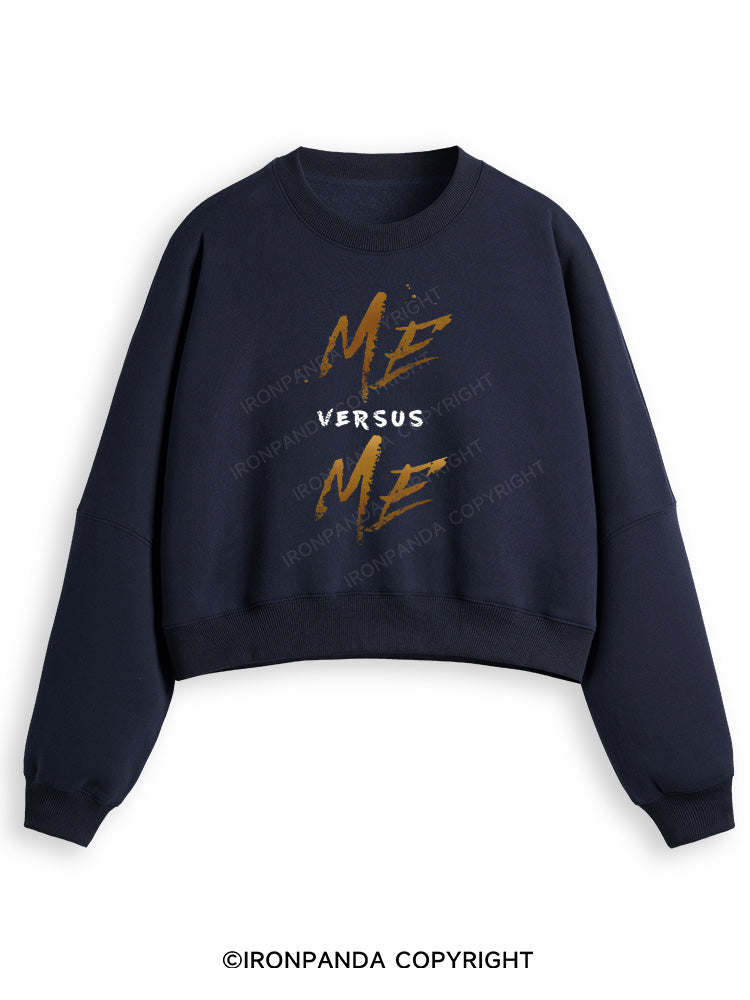 ME VERSUS ME Fleece Crop Sweatshirt