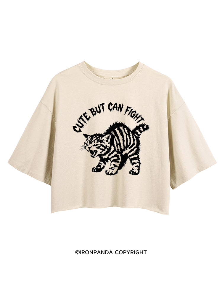 CUTE BUT CAN FIGHT CROP TOPS