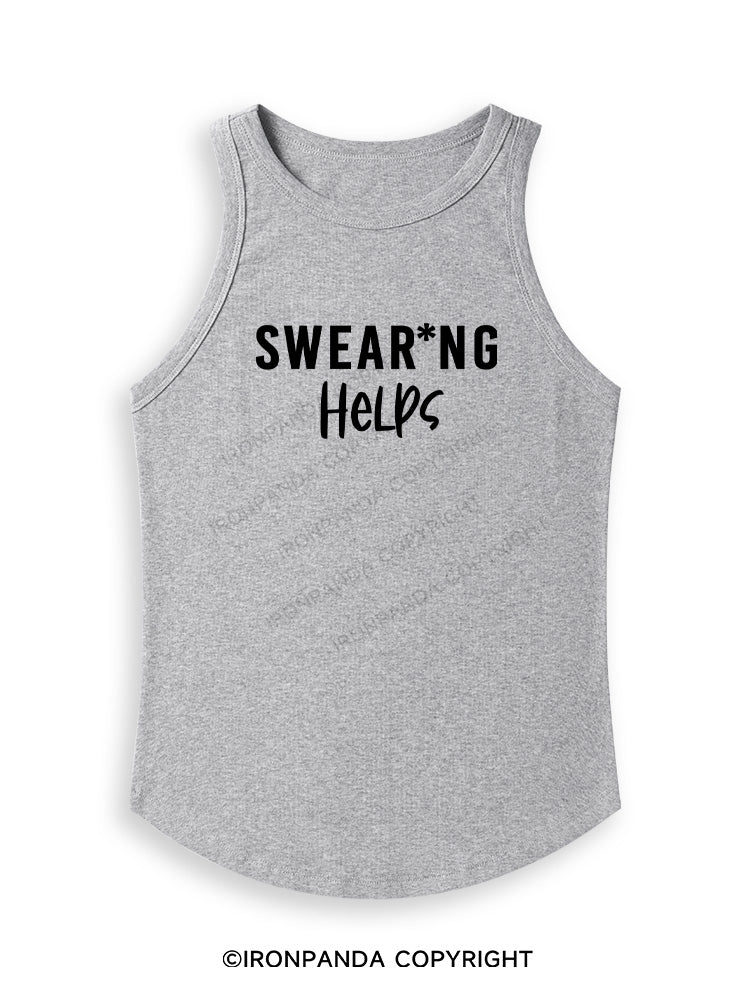 SWEAR*NG HELPS Fitted Tank Top