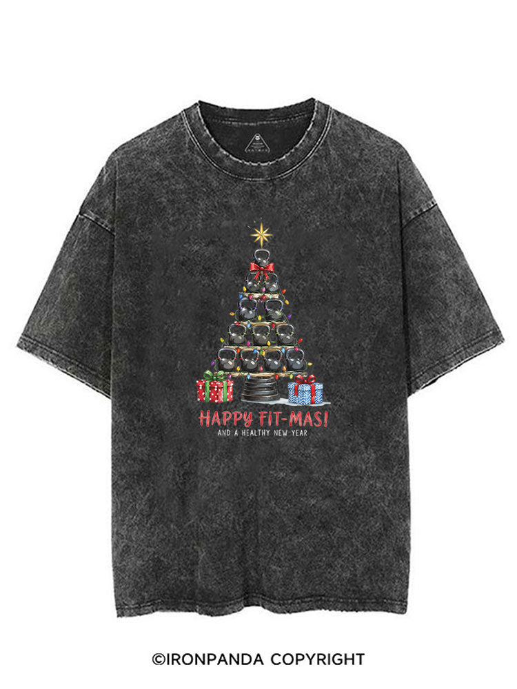 HAPPY FIT-MAS! AND A HEALTHY NEW YEAR VINTAGE GYM SHIRT