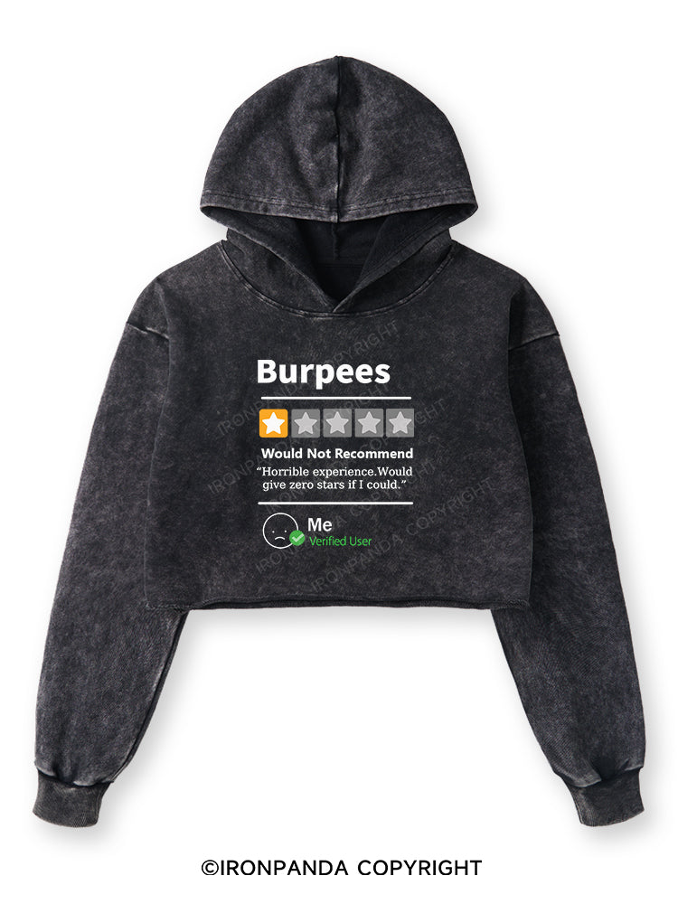 BURPEES REVIEWED Washed Crop Hoodie
