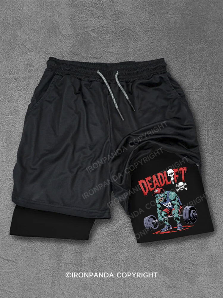 Zombie Funny Deadlift Performance Training Shorts