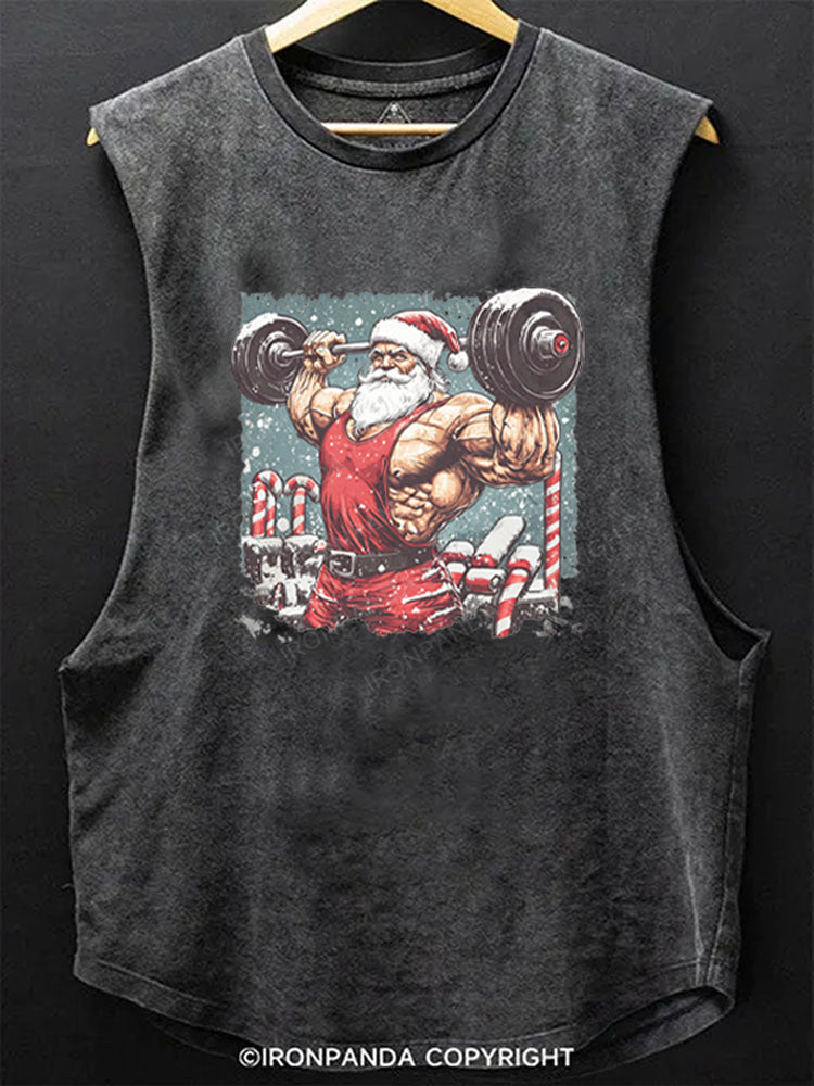 Muscle Santa Scoop Bottom Cotton Tank