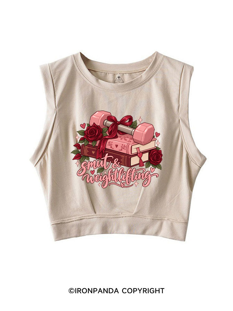 Smut & Weightlifting SLEEVELESS CROP TOPS