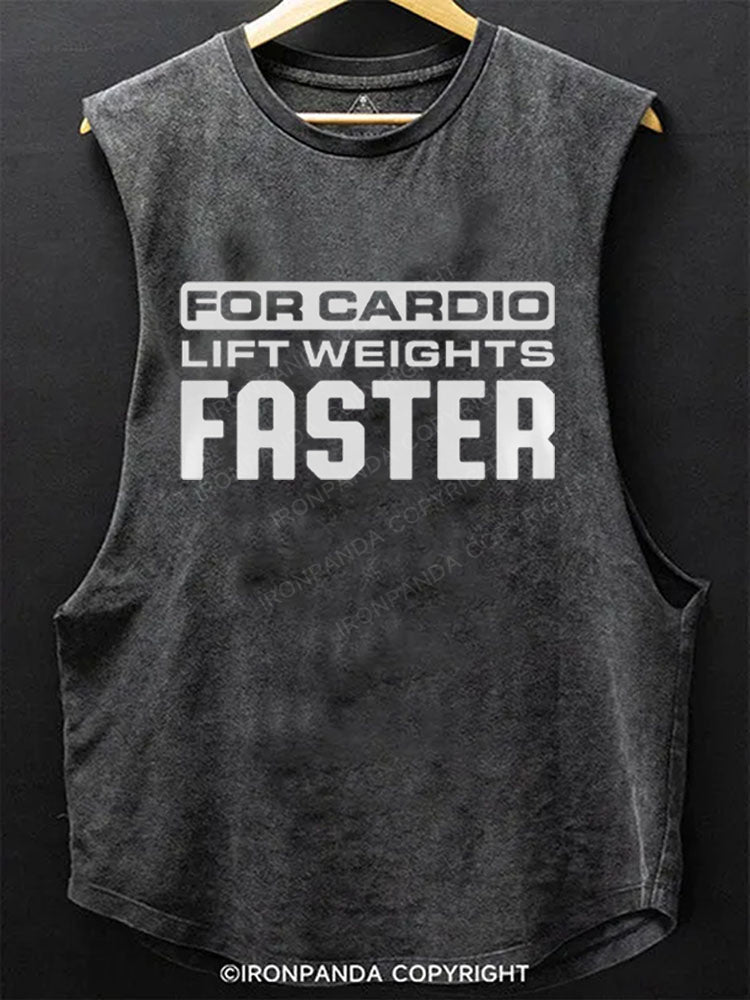 For Cardio Lift Weights Faster Scoop Bottom Cotton Tank