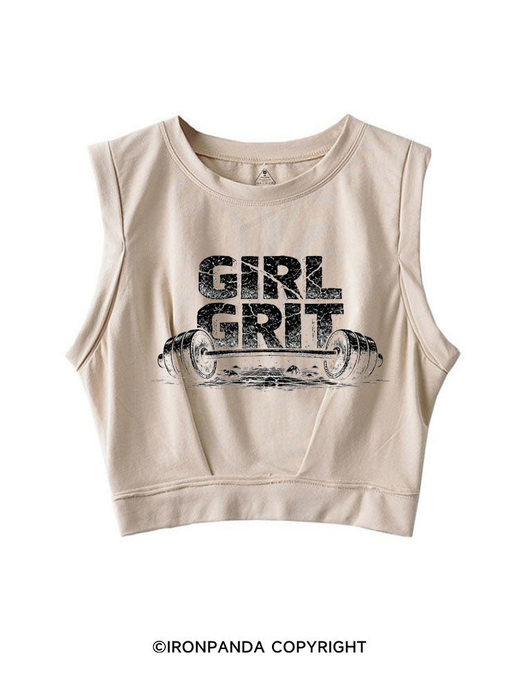 GIRL GRIT SLEEVELESS CROP TOPS
