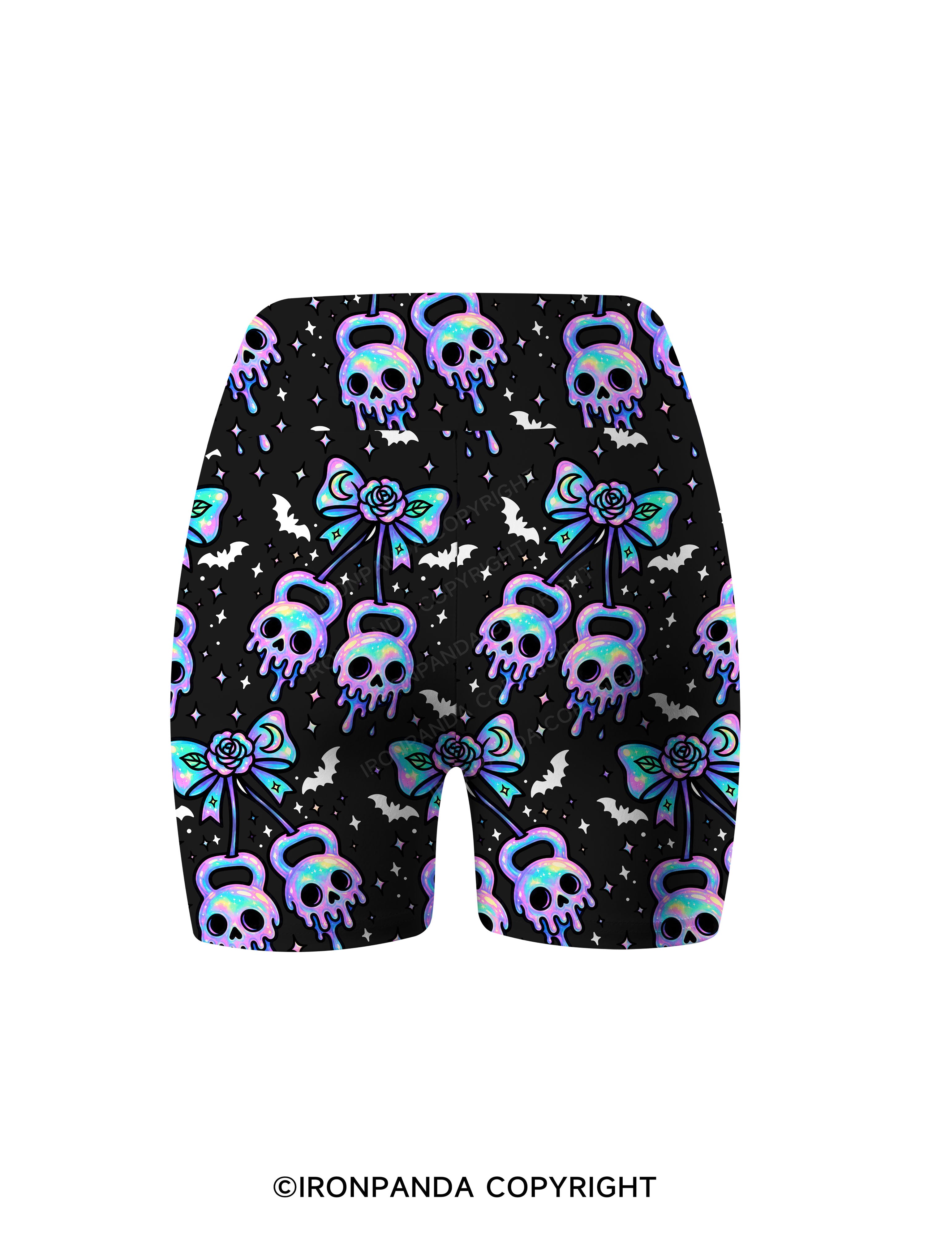GHOST DRIP KETTLEBELLS Printed Yoga Cycling Shorts