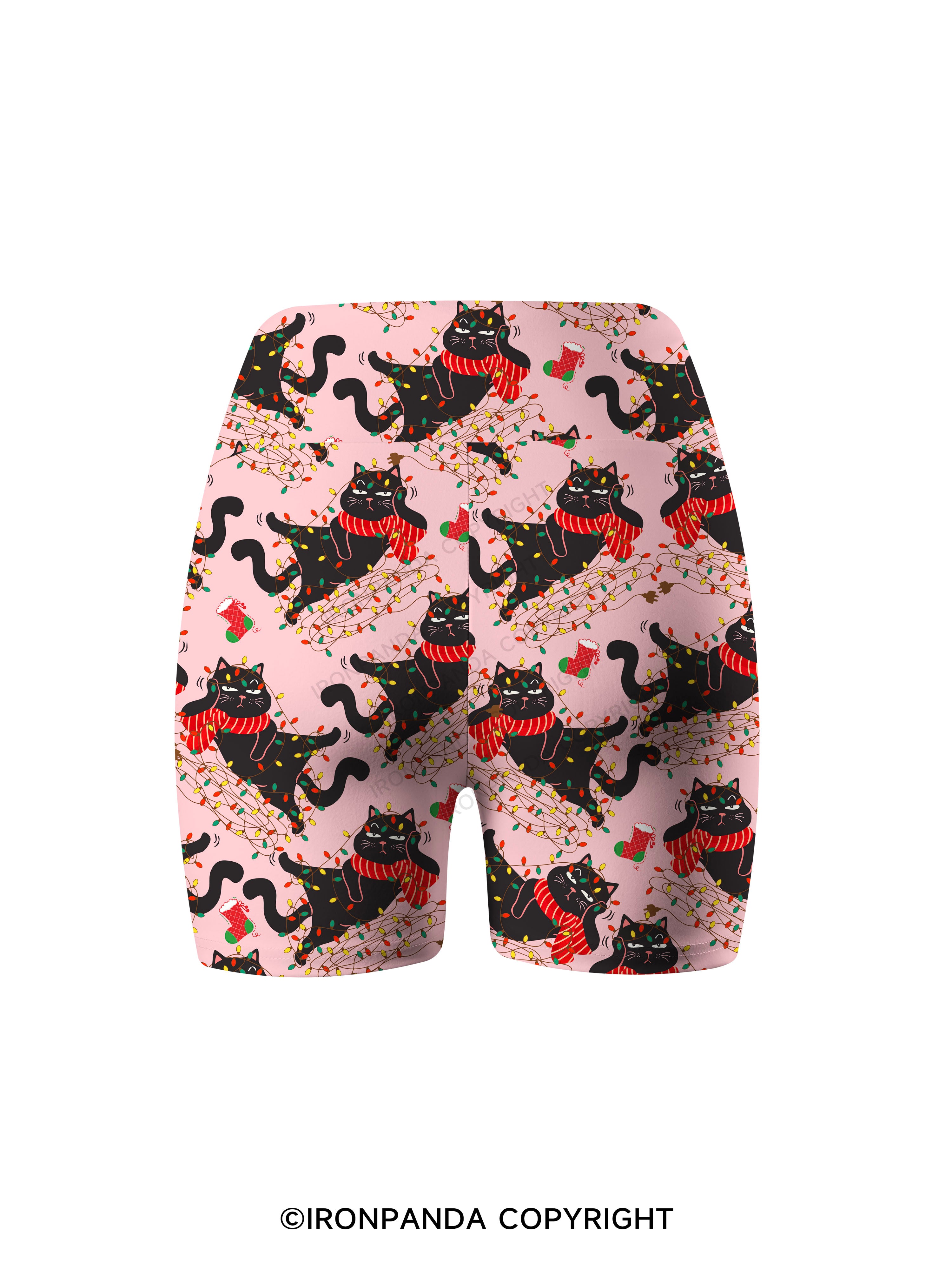 IT'S FINE I'M FINE EVERYTHING IS FINE Printed Yoga Cycling Shorts
