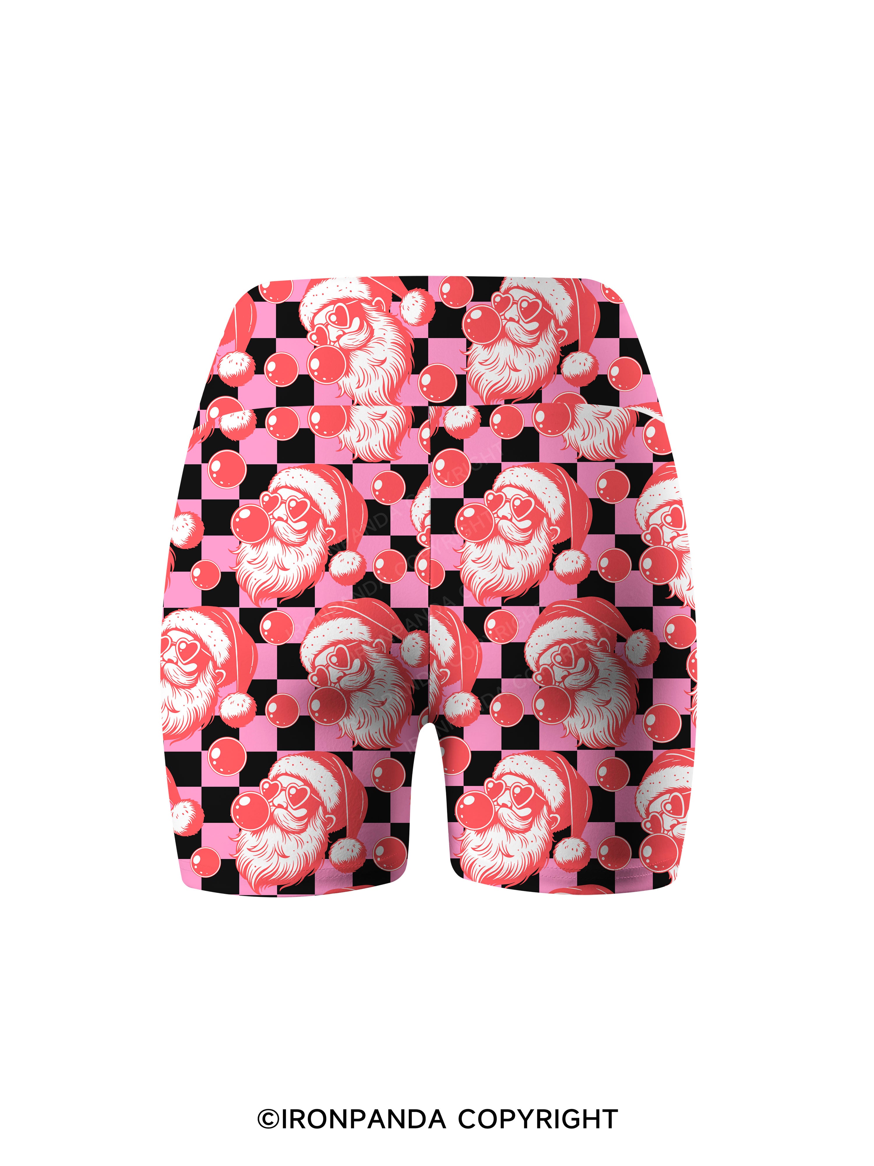 MERRY CHRISTMAS Printed Yoga Cycling Shorts