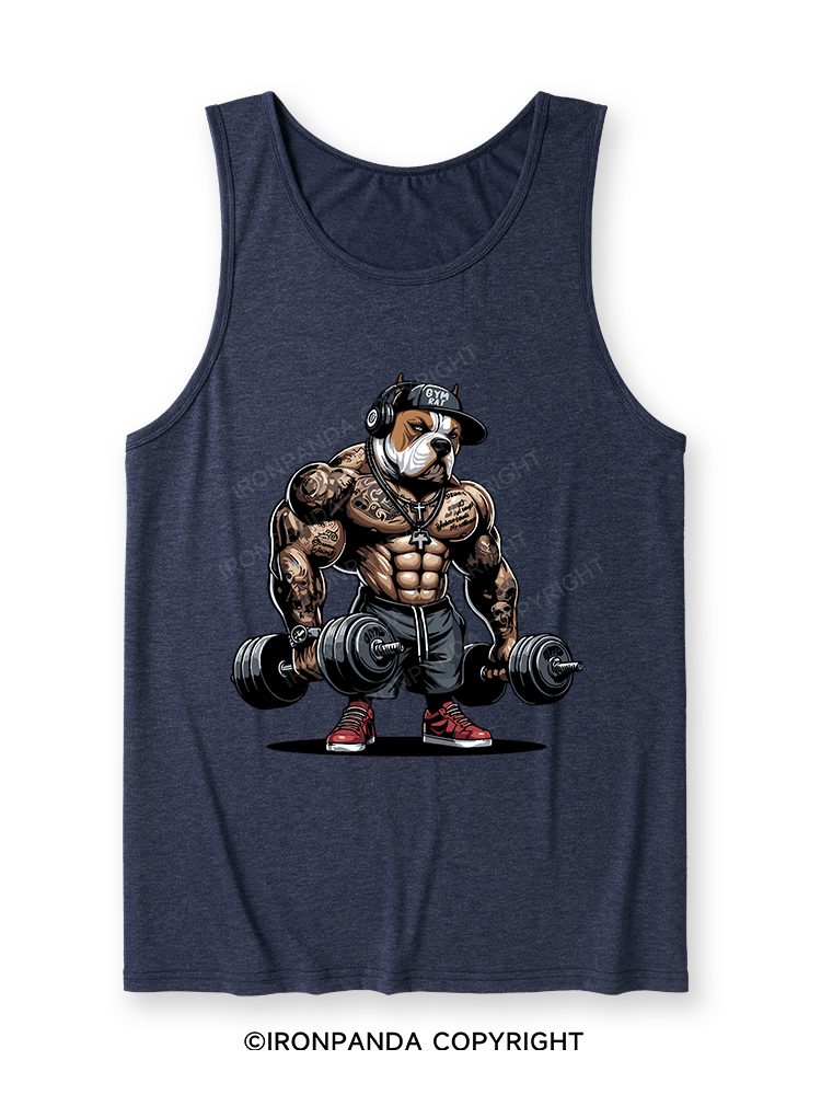 bulldog weightlifting Ultra Soft Heather Tank