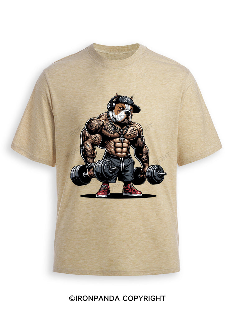 bulldog weightlifting Ultra Soft Heather T-Shirt