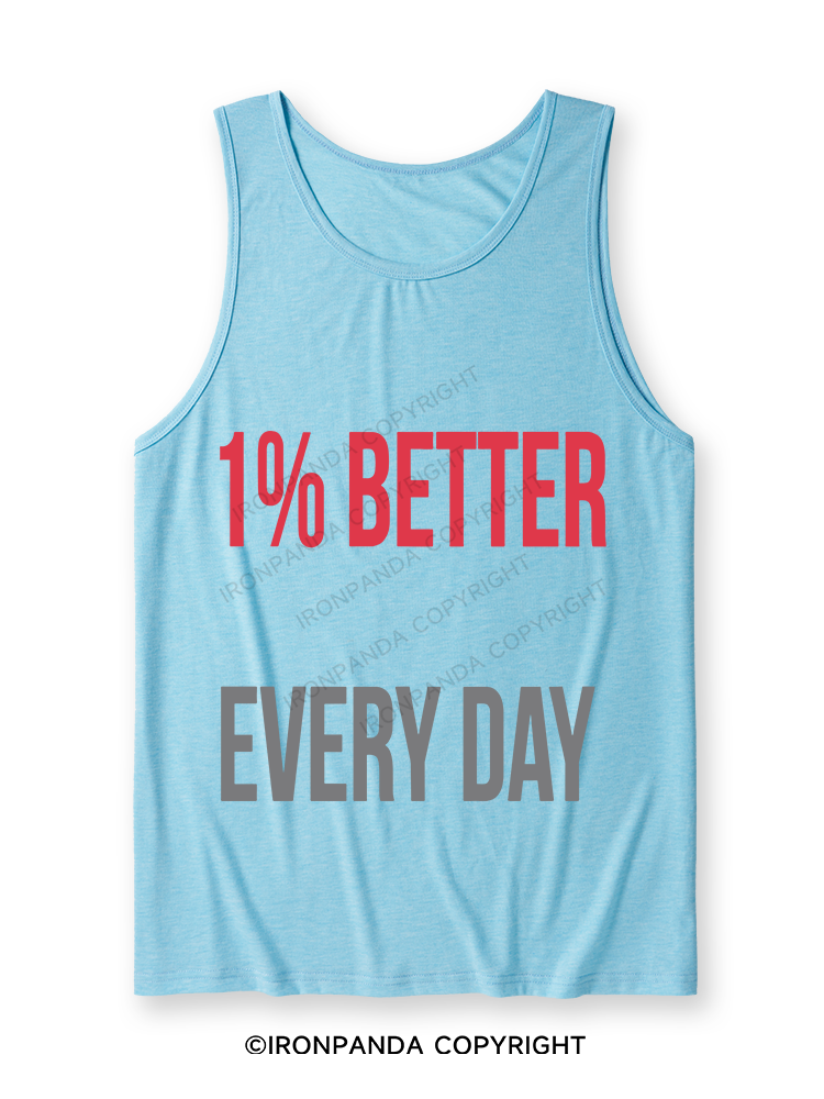 1% Better Every Day Ultra Soft Heather Tank