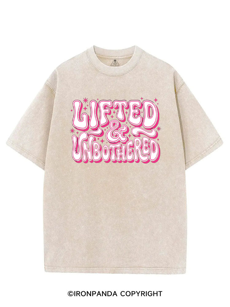 Lifted And Unbothered VINTAGE GYM SHIRT