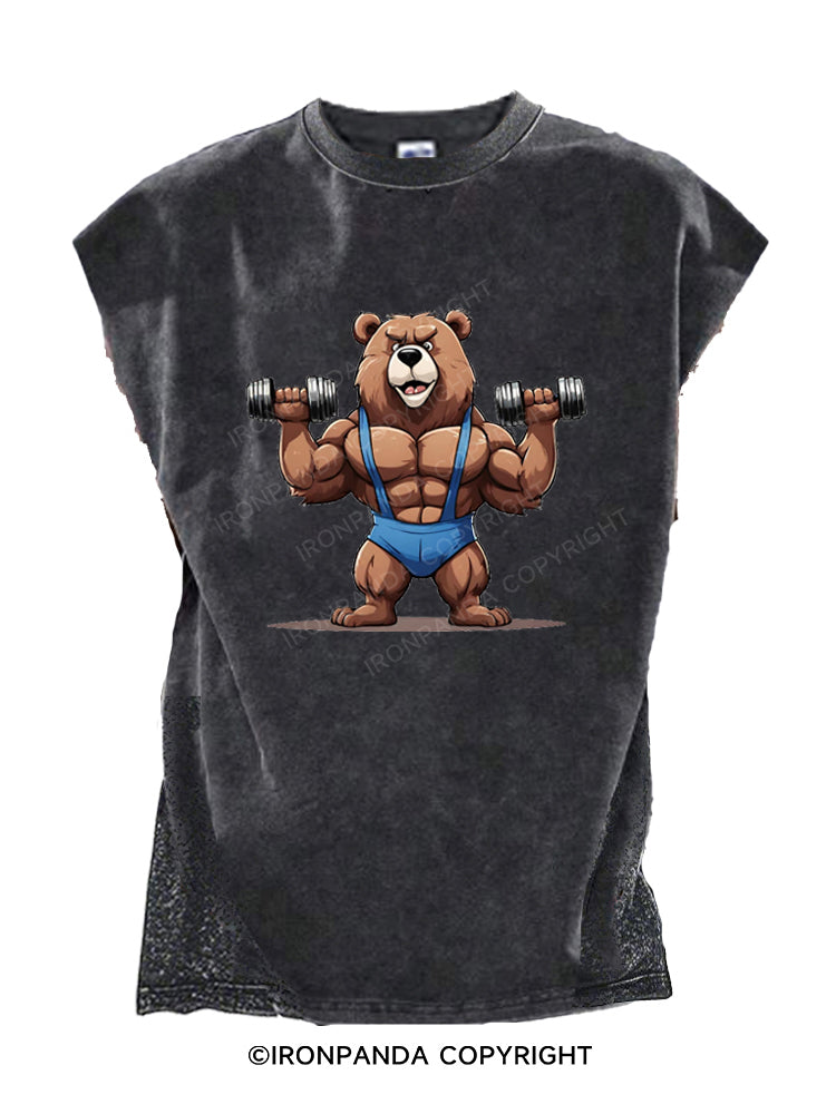 Fitness Bear Cut Off Tank