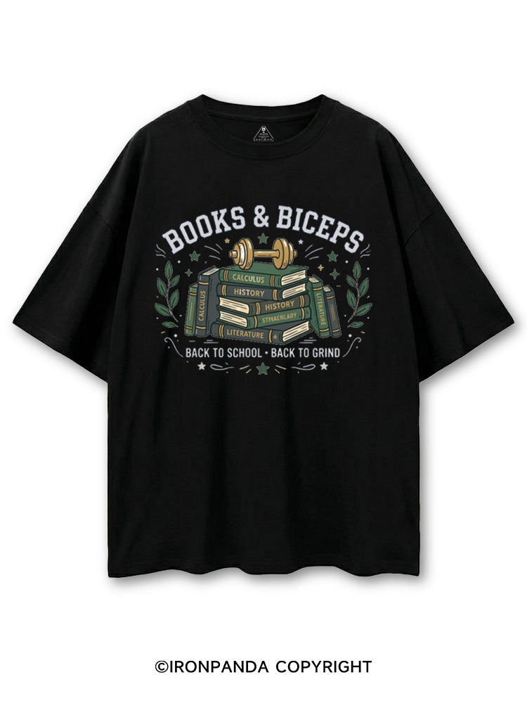 BOOKS & BICEPS BACK TO SCHOOL BACK TO GRIND COTTON PUMP COVER