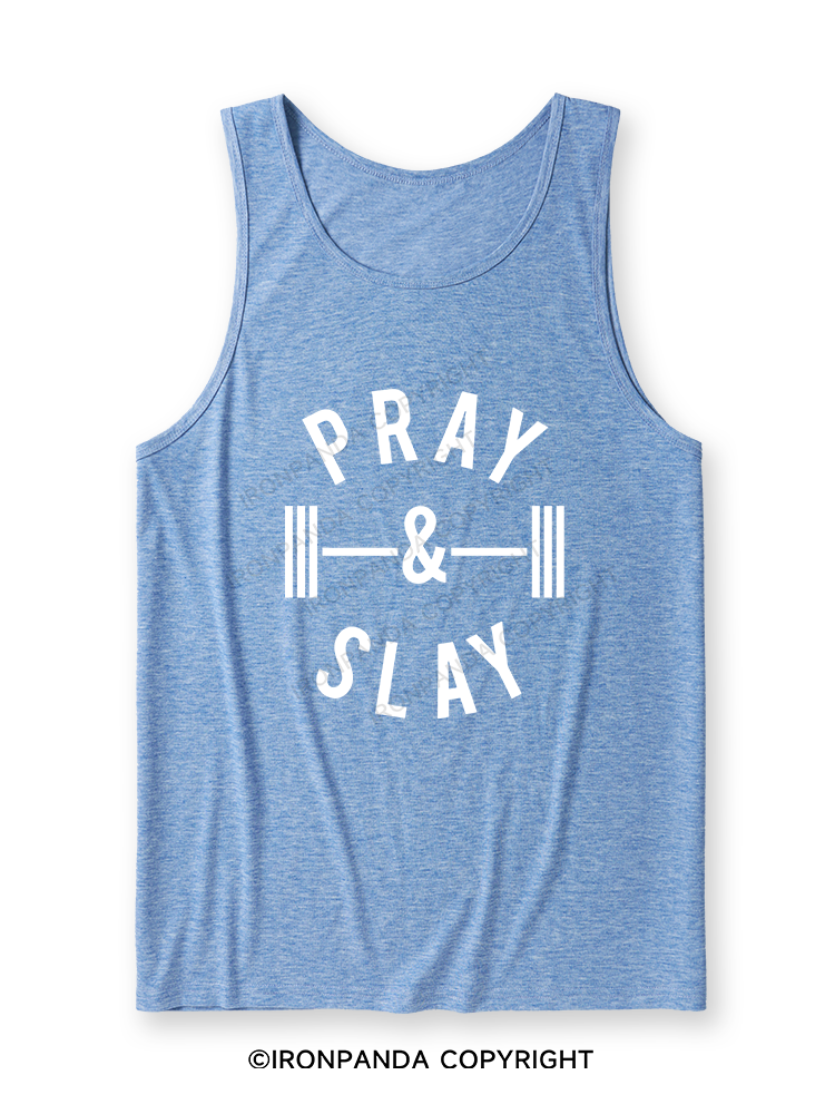 PRAY AND SLAY Ultra Soft Heather Tank