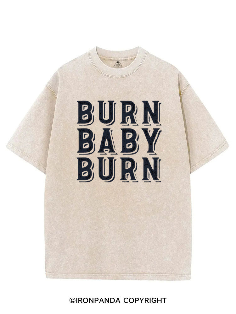 BURN BABY BURN VINTAGE GYM SHIRT
