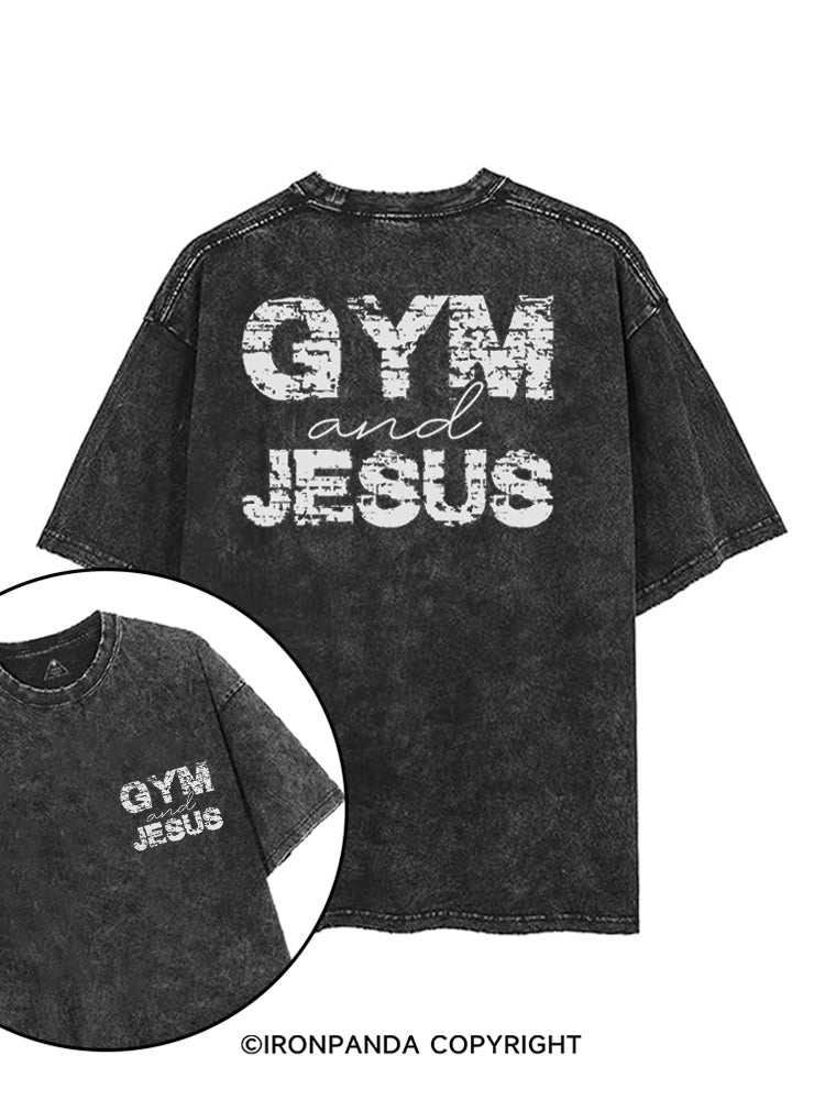 Gym & Jesus Gym Lover printed Gym Shirt