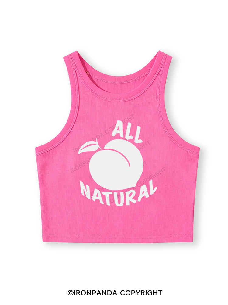 ALL NATURE Fitted Crop Tank Top