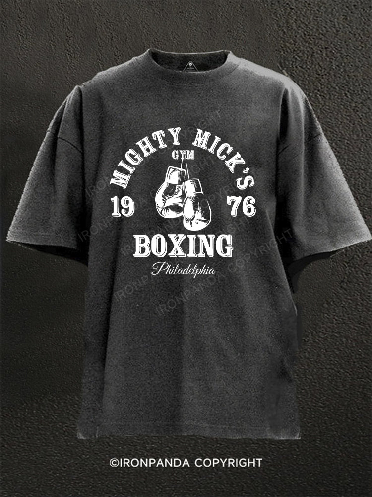 Mighty Micks Boxing Gym Washed Gym Shirt
